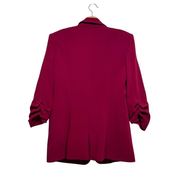 CINQ A SEPT Khloe Crepe Blazer Raspberry 4 - Picture 10 of 14